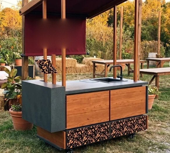 Bar with sink